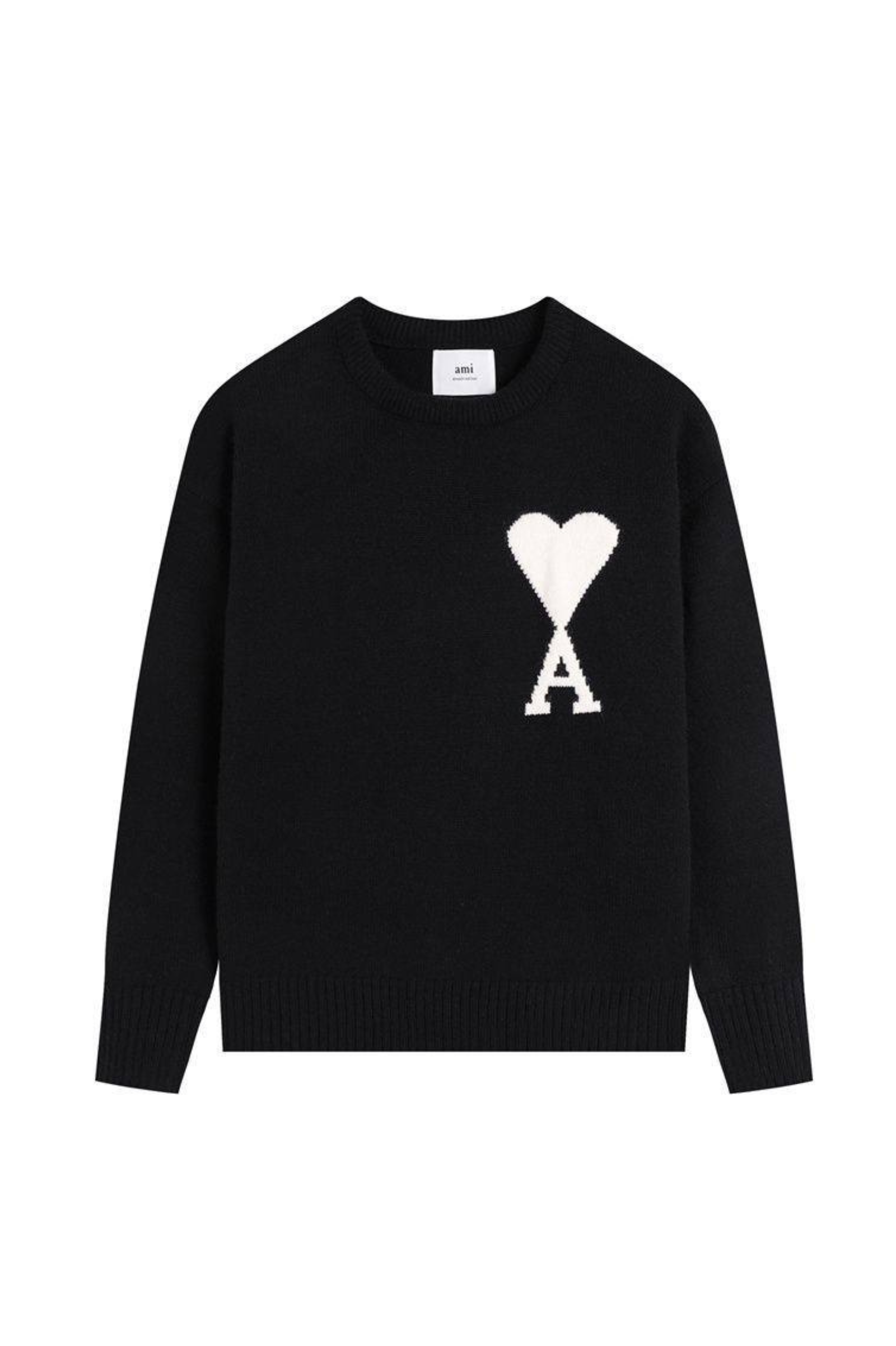 ami-paris-gray-sweater-with-logo-027636320