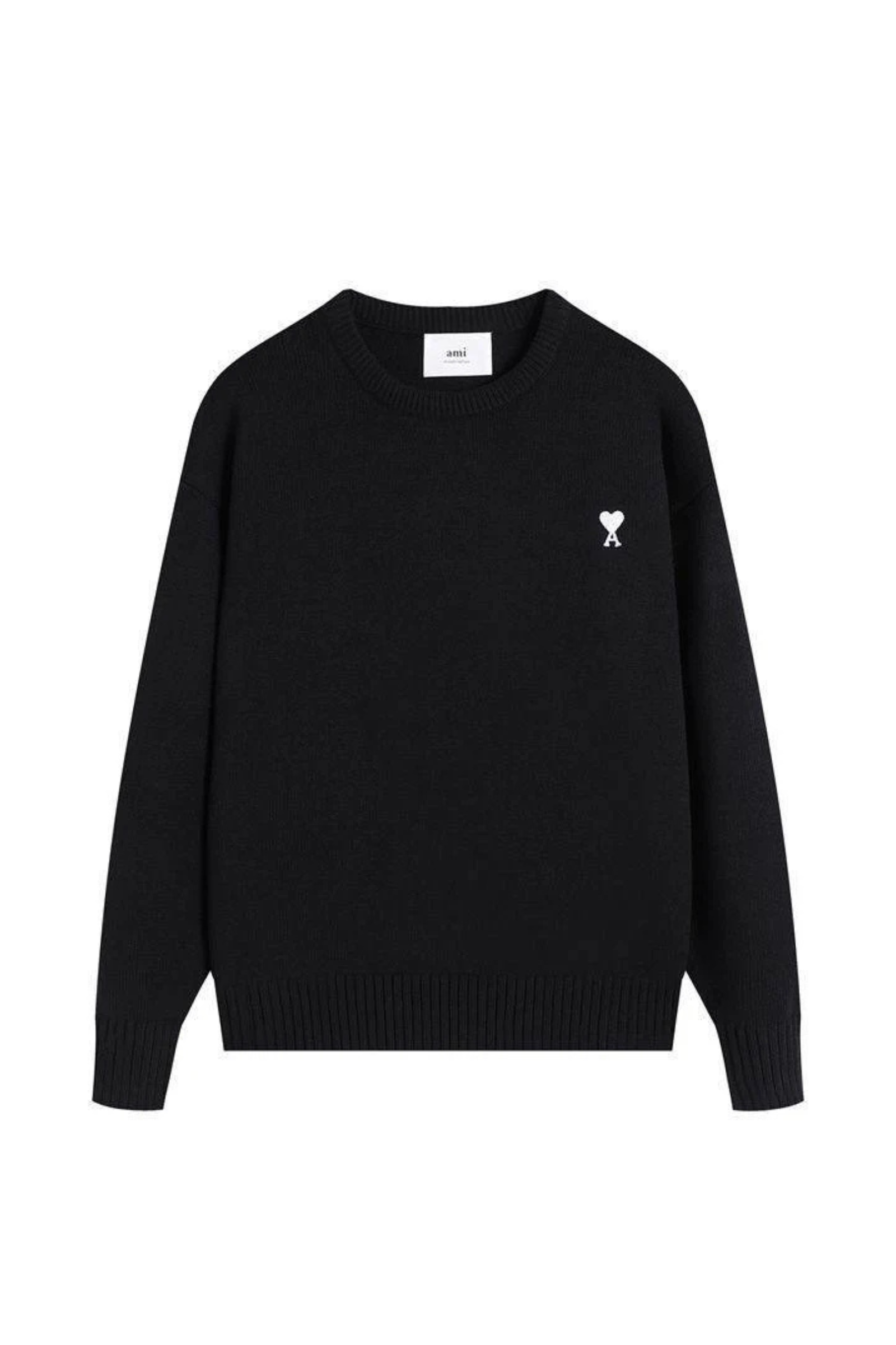 ami-paris-gray-sweater-with-logo-027636323