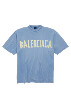 Tape Type T-Shirt Medium Fit Faded Blue 739784TOVA94530