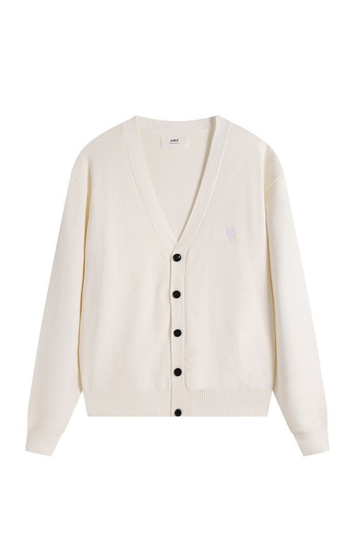 ami-paris-gray-cardigan-with-logo-027636327