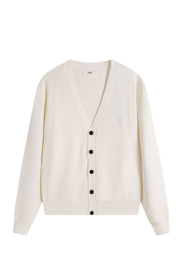 ami-paris-gray-cardigan-with-logo-027636327