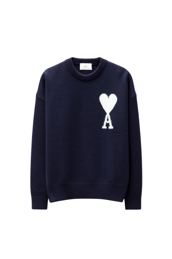 ami-paris-gray-sweater-with-logo-027636330