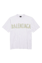 Tape Type T-Shirt Medium Fit White 739784TOVA99000