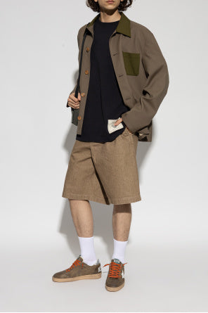 Golden Goose Brown ‘Ball Star’ Sports Shoes