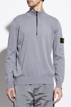 Stone Island GREY Sweater with stand-up collar K1S155100063 S00B2-V0024