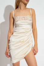 Jacquemus cream ‘Saudade’ slip dress 233DR079 1495-110