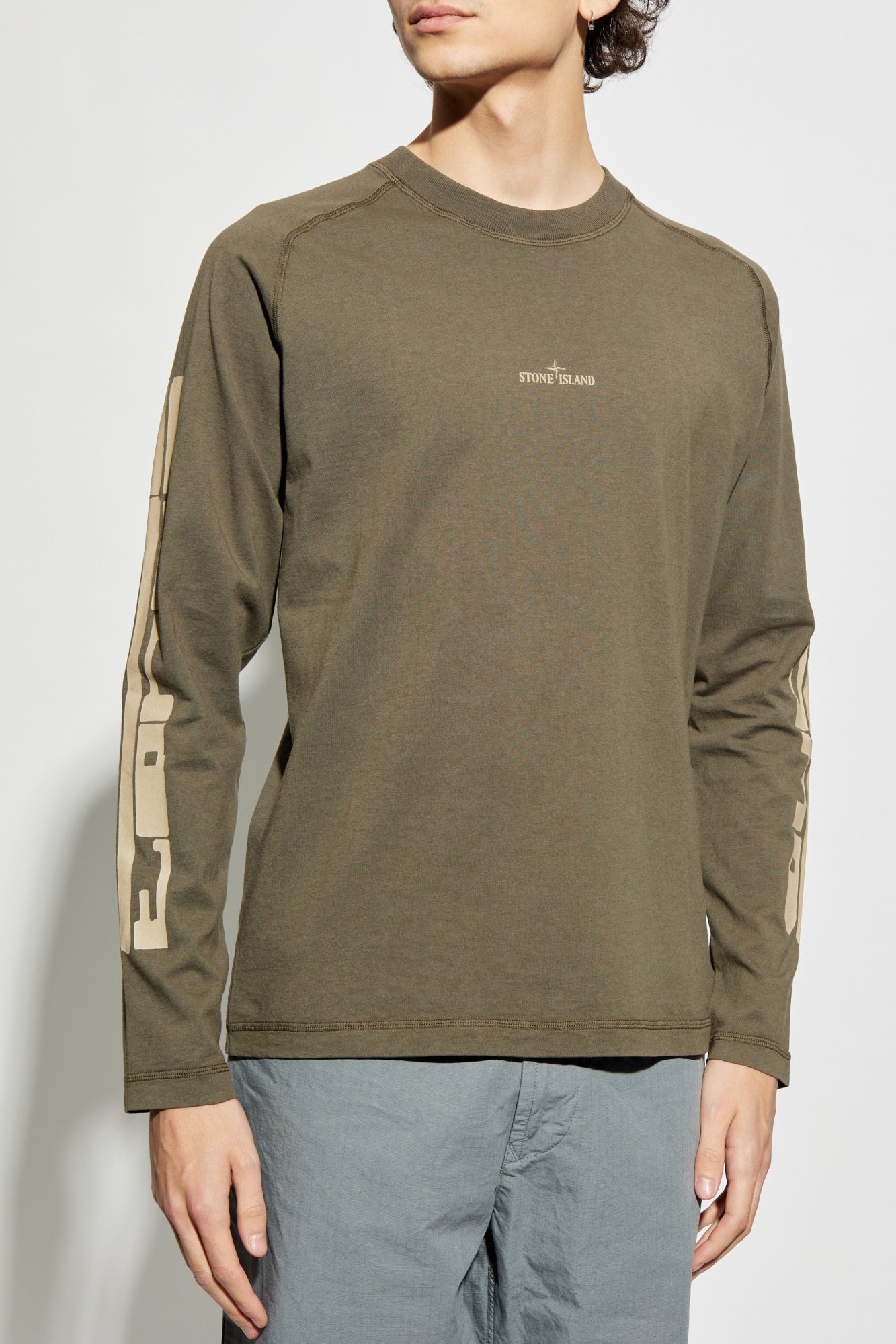 Stone Island GREEN T-shirt with logo K1S152100005 S0082-V0054