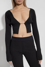 Jacquemus BLACK ‘Pralu’ top 213KN108 2190-990