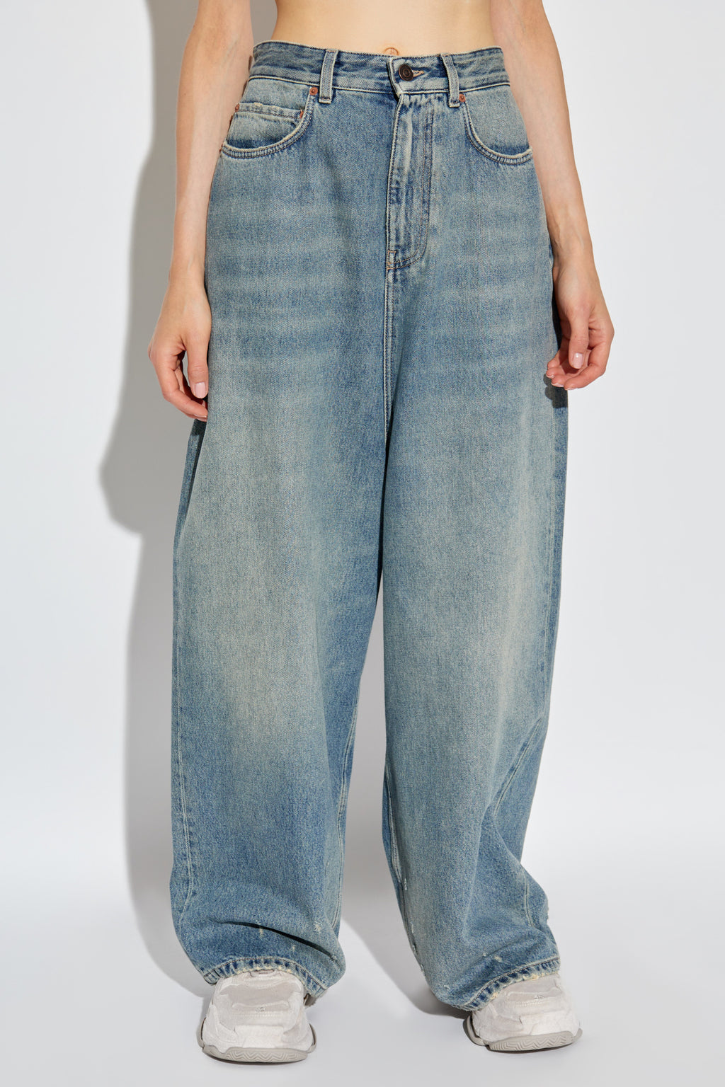 Balenciaga BLUE Drop-crotch pants