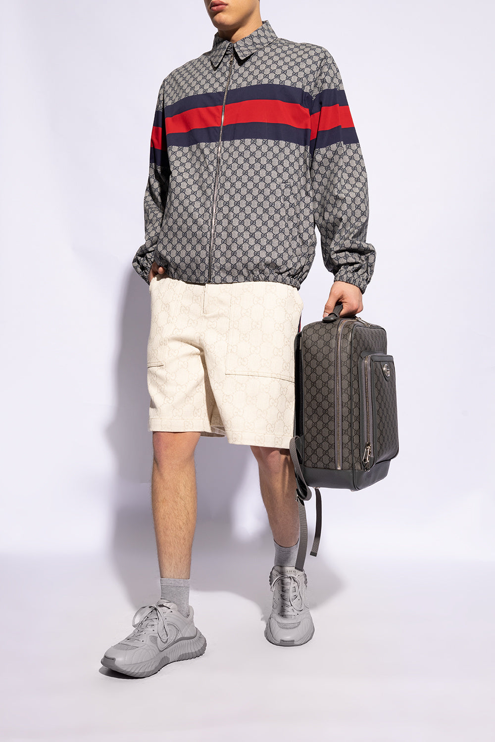 Gucci GREY Sneakers with logo 771471 AAC95-1440