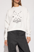 Maison Margiela WHITE Sweatshirt with logo S51GU0118 S25540-101