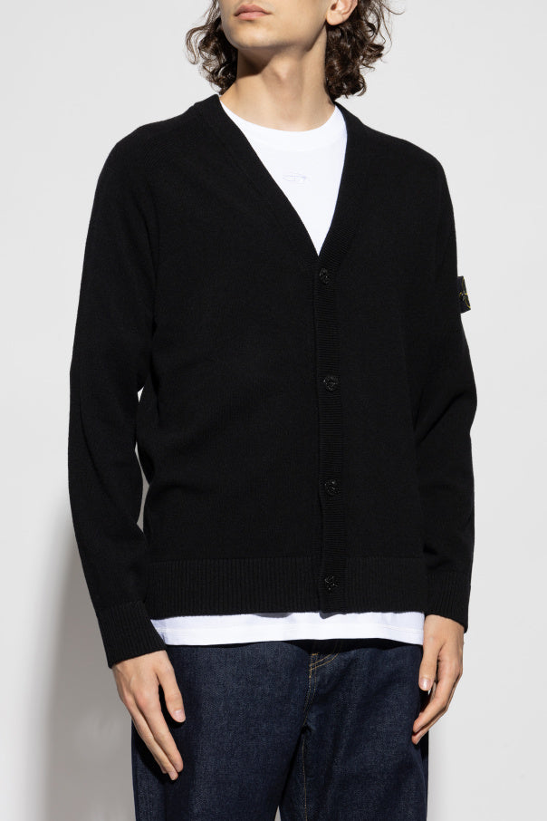 Stone Island
Stone Island BLACK Wool cardigan with logo patch