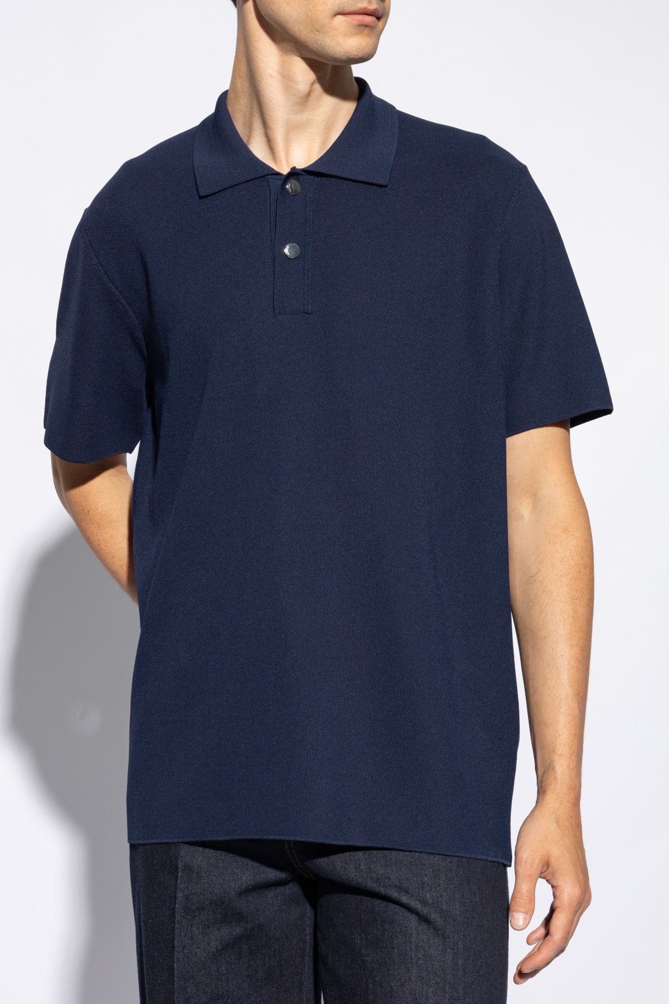 Jacquemus NAVY BLUE Jacquemus 'Maille' Polo 246KN296 2379-390