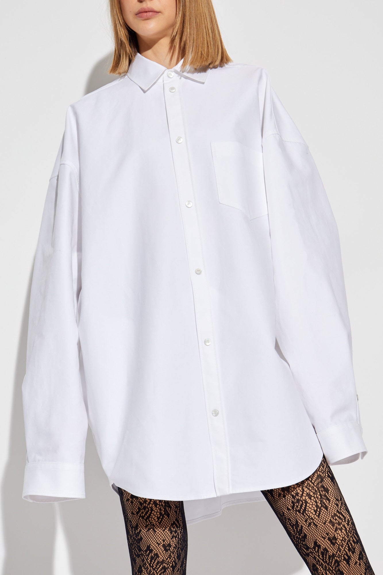 Balenciaga WHITE Oversize shirt with pockets 794462 TQM30-9140