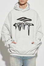 Balenciaga GREY Printed Sweatshirt 803265 TRVS9-9081