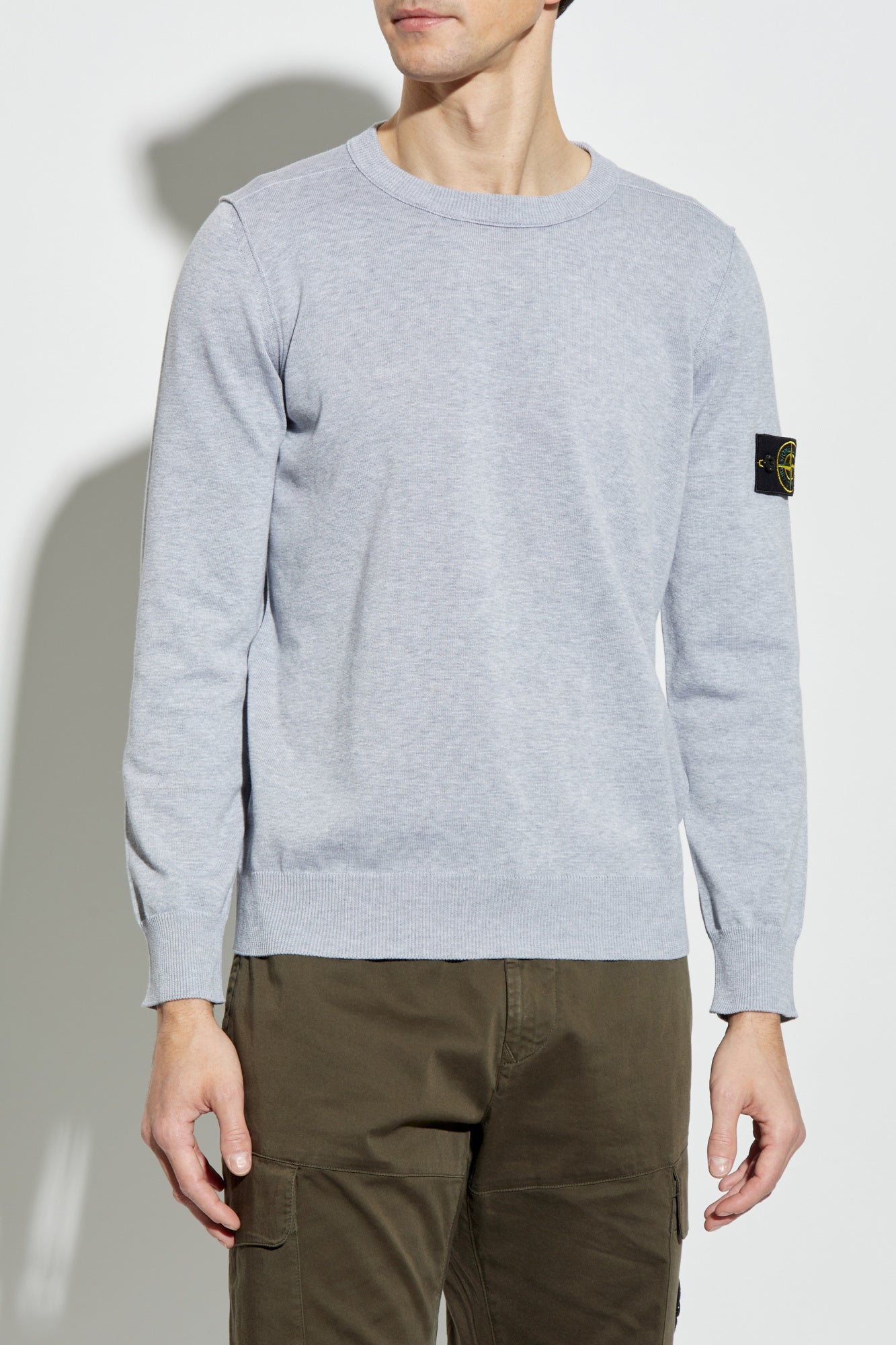 Stone Island GREY Sweater with logo K1S155100053 S00B2-V0M61