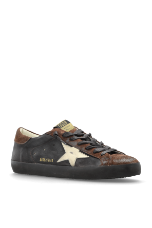 Golden Goose Brown ‘Super-Star Classic With List’ Sports Shoes