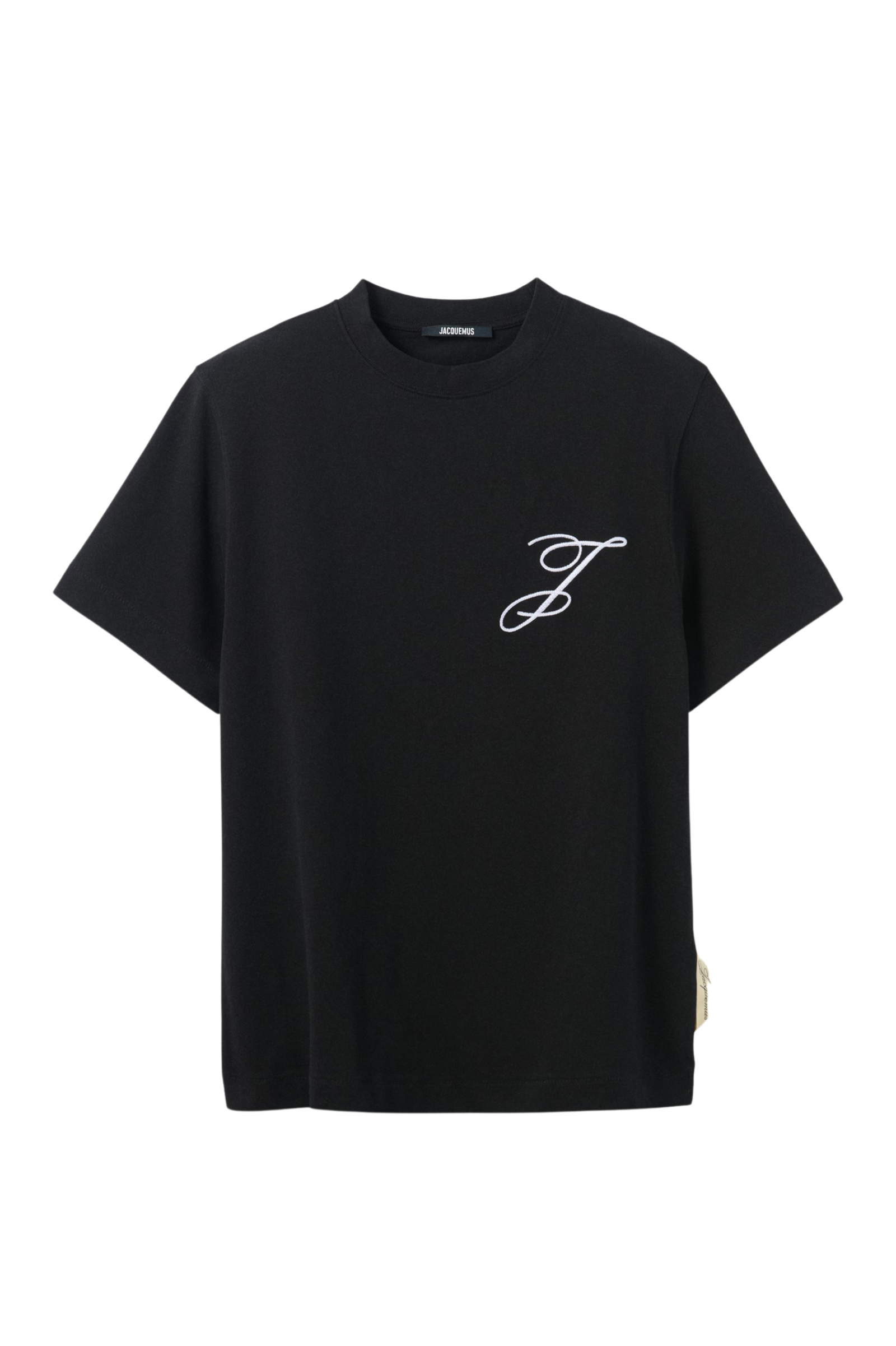 Jacquemus Short Sleeve T-shirt Logo Black 33110045
