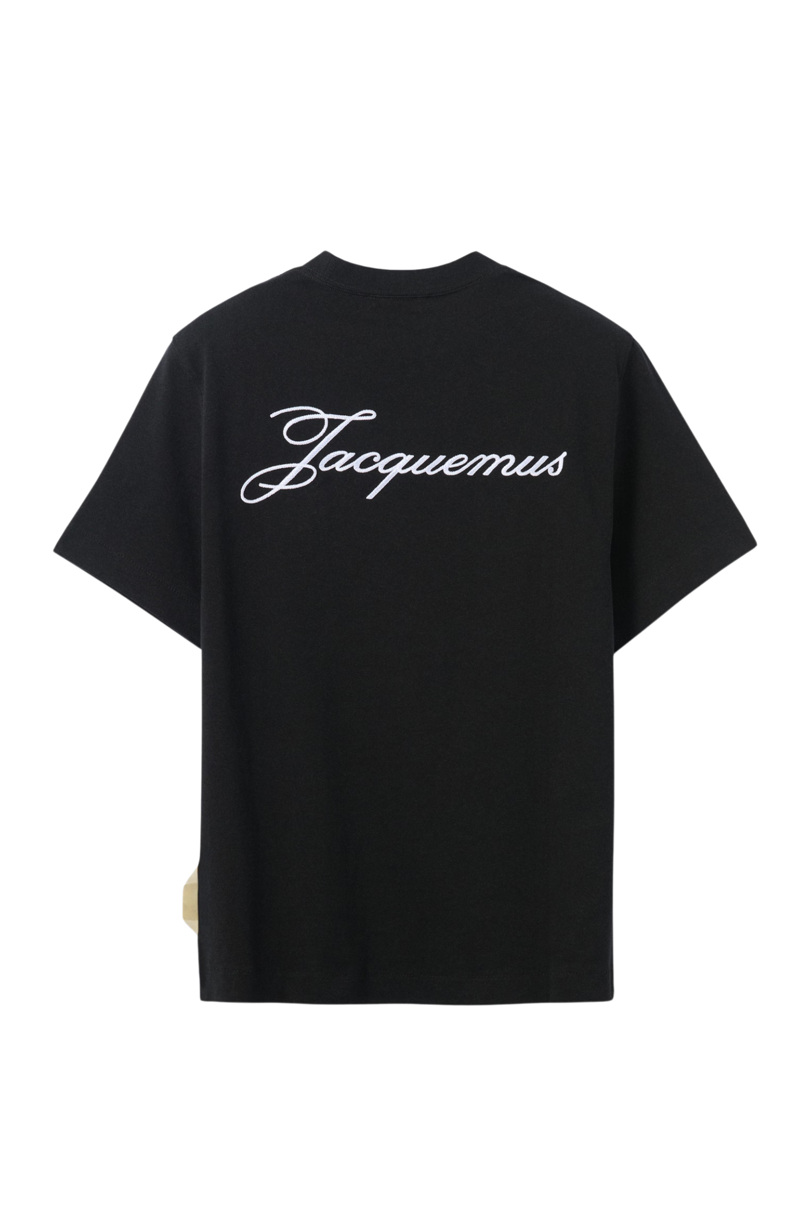 Jacquemus Short Sleeve T-shirt Logo Black 33110045