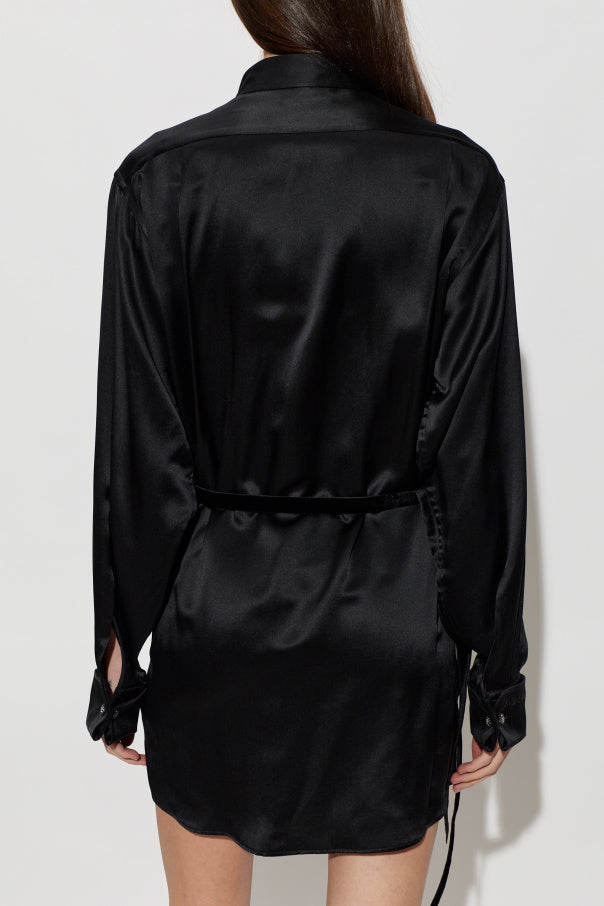 Balenciaga
Balenciaga BLACK Satin shirt with belt