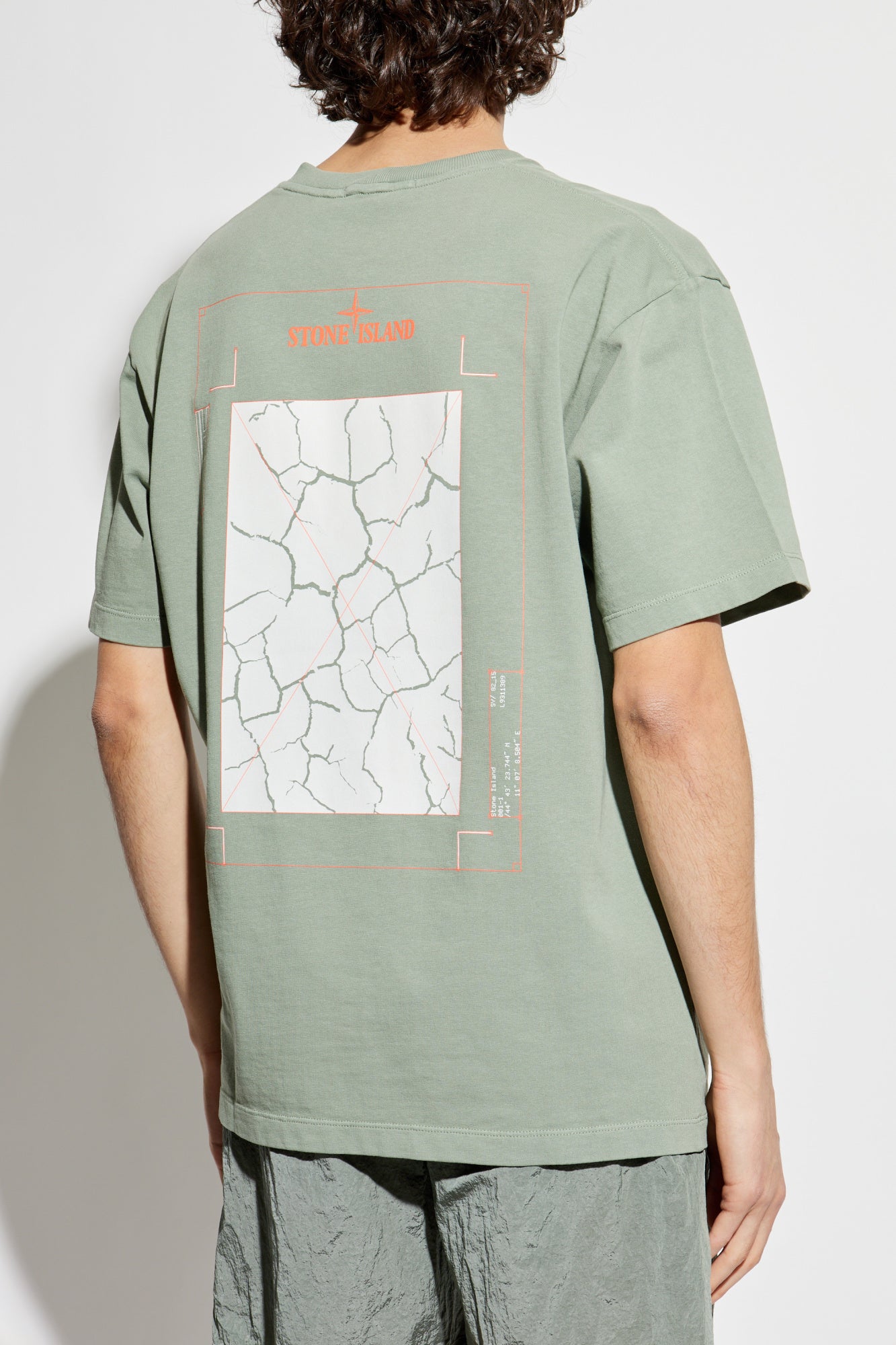 Stone Island GREEN T-shirt with print K1S1521002RC S0137-V0055