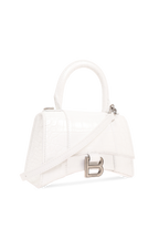 Balenciaga WHITE ‘Hourglass XS' shoulder bag 592833 1LR6Y-9001