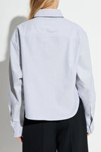 Ami Alexandre Mattiussi light blue Shirt with stripe pattern USH123 CO0087 F-4503