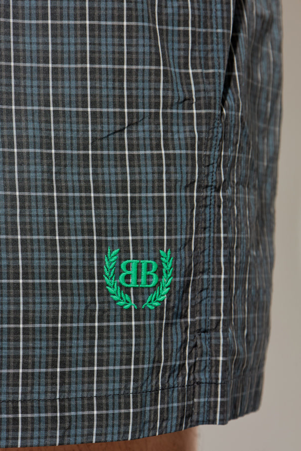 Balenciaga
Balenciaga GREY Plaid-patterned swim shorts