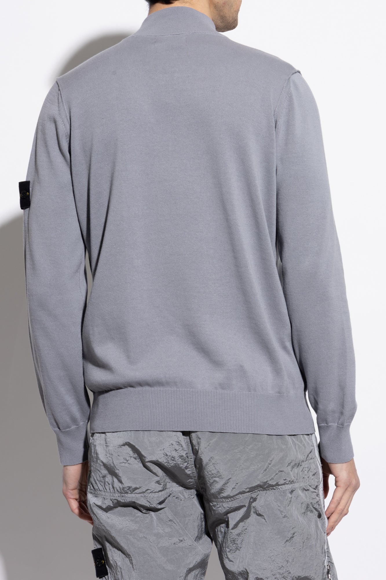 Stone Island GREY Sweater with stand-up collar K1S155100063 S00B2-V0024
