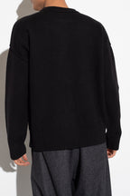 Ami Alexandre Mattiussi BLACK Wool sweater  BFUKS006 018 M-009