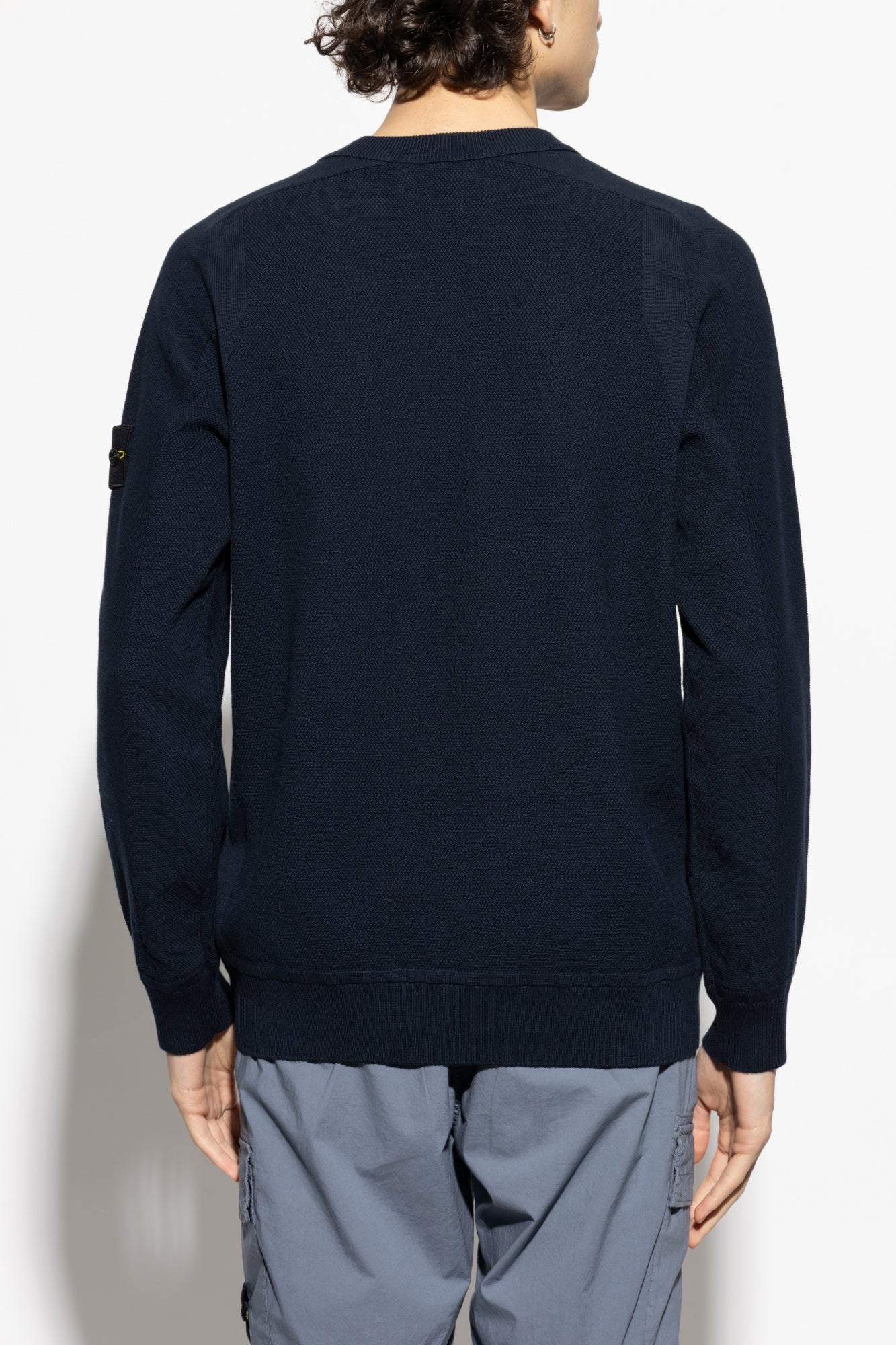 Stone Island NAVY BLUE Sweater with logo K1S155100036 S00B5-V0020