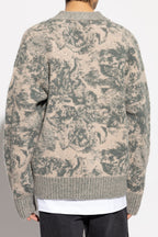 Ami Alexandre Mattiussi GREY Patterned Cardigan UKC048 KN0060-2024