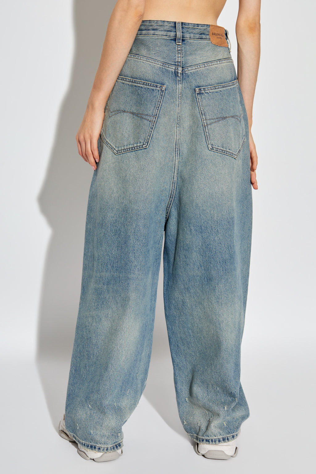 Balenciaga BLUE Drop-crotch pants