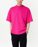 Ami Paris Футболка з монограмою Ami de Coeur UTS012726 fuchsia pink