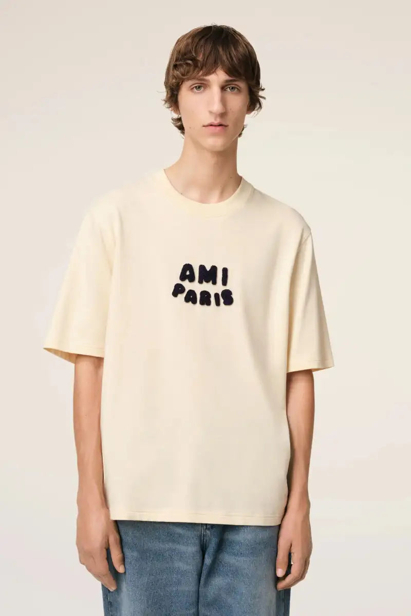 ami-paris-t-shirt-ami-de-coeur-beige-ss25-UTS075-726-136