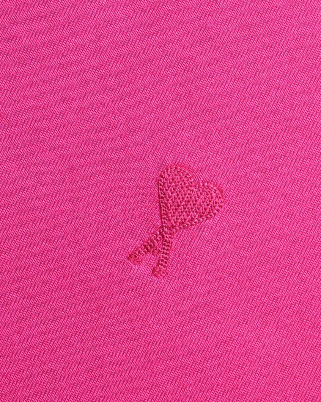 Ami Paris Футболка з монограмою Ami de Coeur UTS012726 fuchsia pink