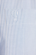 Ami Alexandre Mattiussi light blue Shirt with stripe pattern USH123 CO0087 F-4503