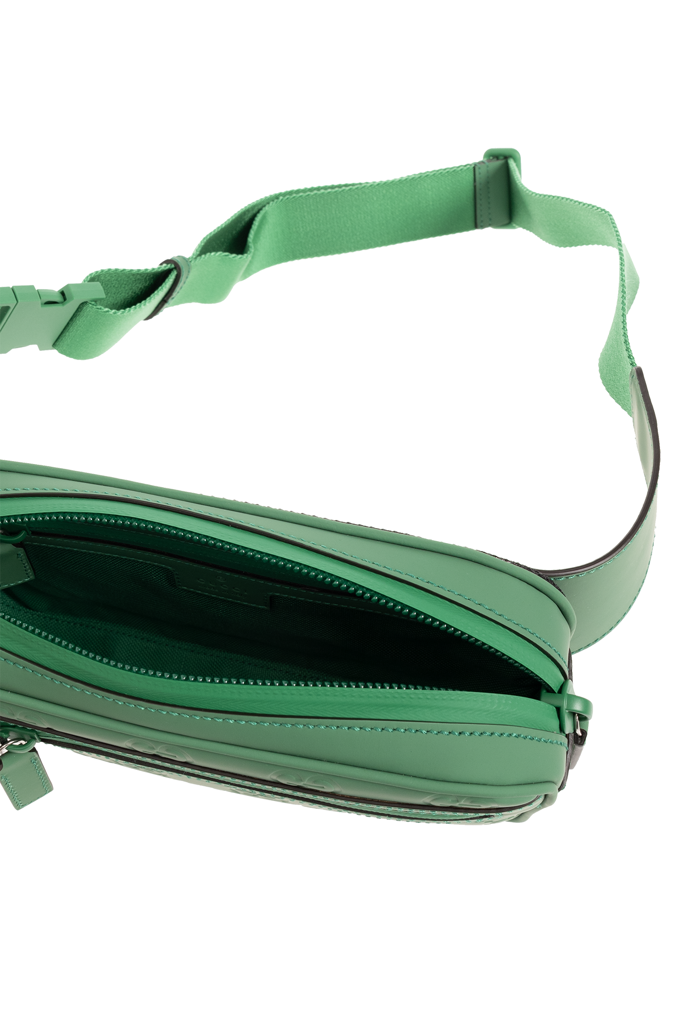 Gucci GREEN Monogrammed belt bag 771422 AAC0J-3743