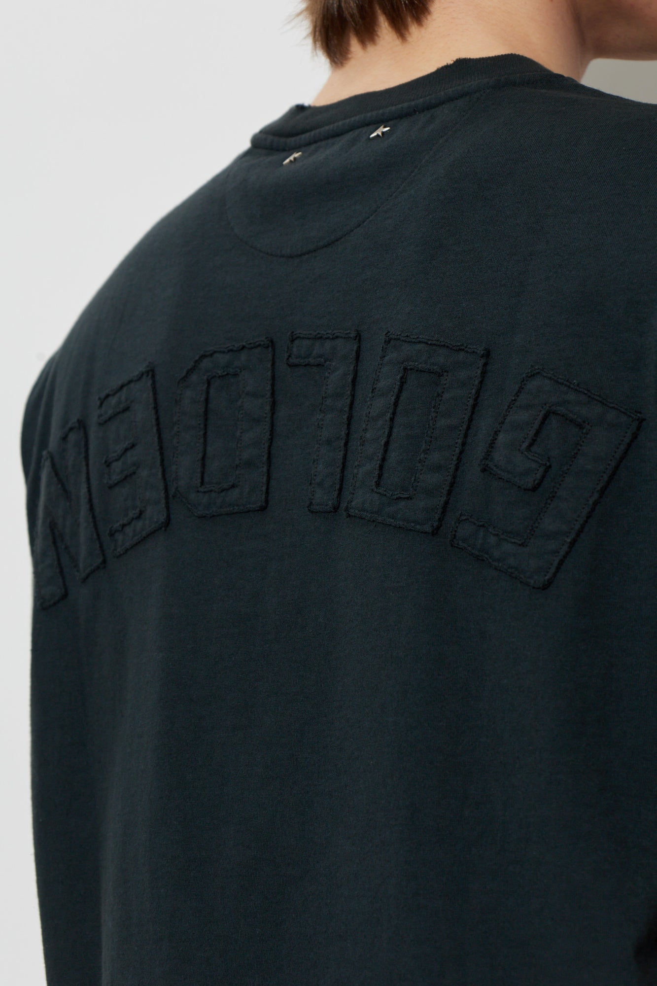 Golden Goose BLACK T-shirt with logo