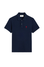 AMI PARIS Сорочка поло Ami de Coeur з піке з органічної бавовни.