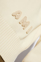 Ami Alexandre Mattiussi cream Sweater with embroidered logo HKS163 KN0063-136