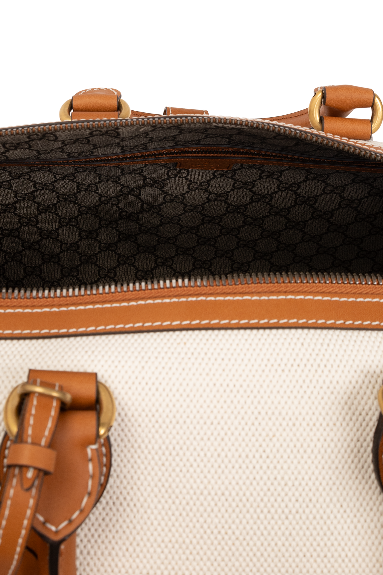 Gucci cream Travel bag with logo 771178 FACSX-8642
