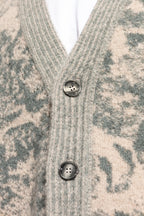 Ami Alexandre Mattiussi GREY Patterned Cardigan UKC048 KN0060-2024
