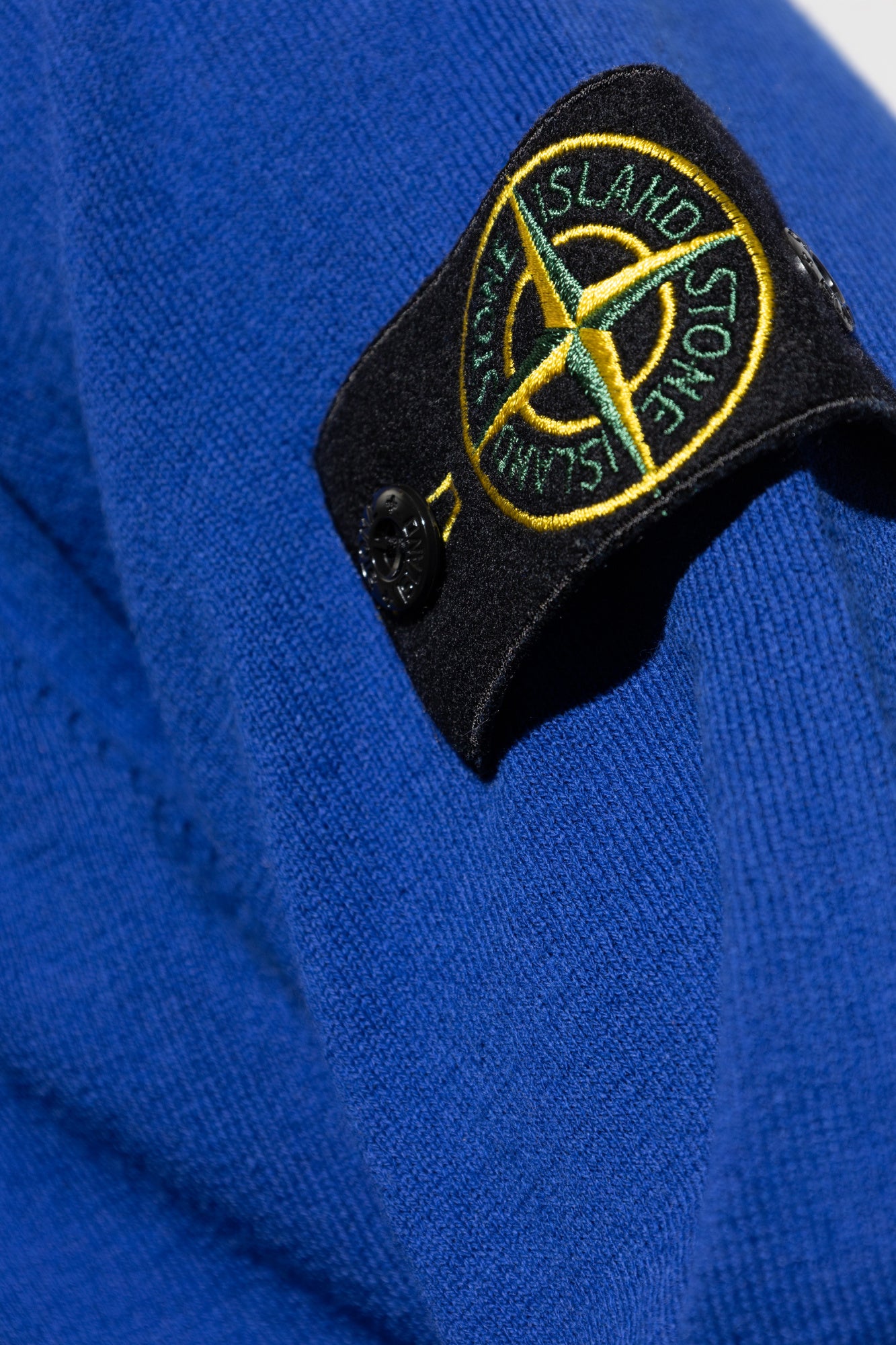 Stone Island BLUE Sweater with logo patch K1S155100062 S00B9-V0022