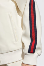 Gucci cream Sweatshirt with ‘Web’ stripe 762790 ZAPQR-9799