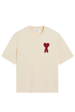 ami-paris-t-shirt-ami-de-coeur-beige-ss25-HTS065-726-136