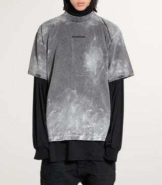 balenciaga-distressed-logo-t-shirt-764235TRVI88499