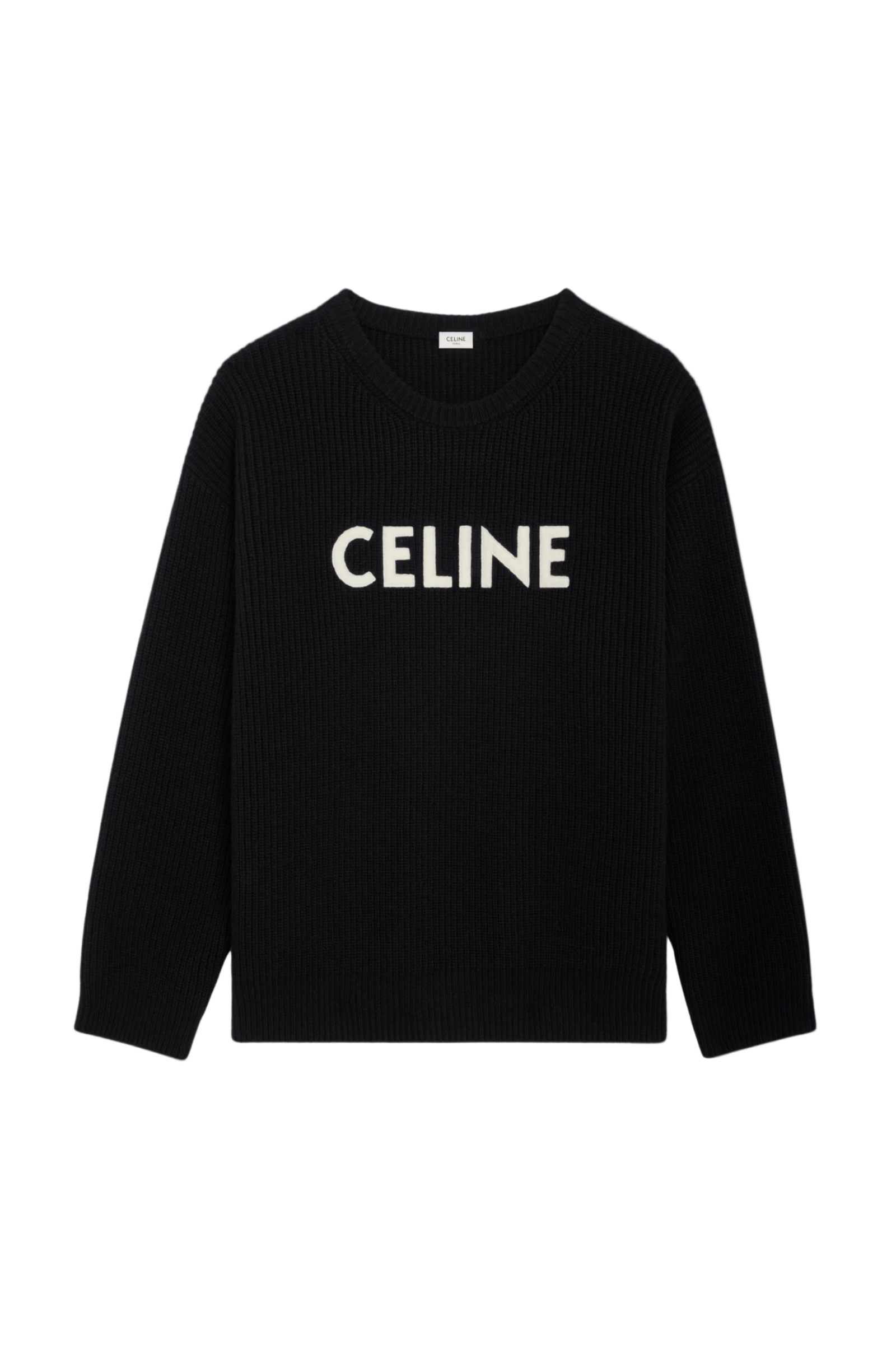 Celine Светр Оверсайз в рубчик 2A19R423P.38NO-BLACK