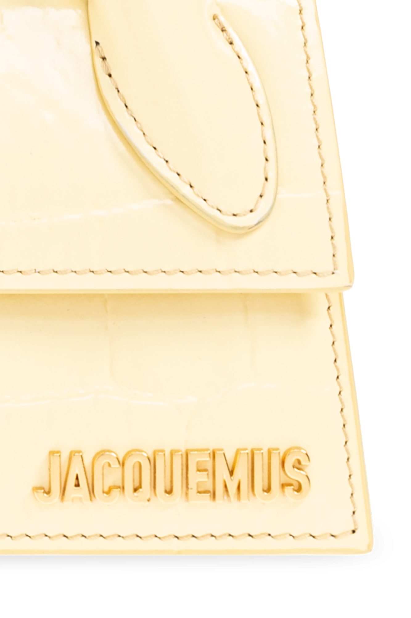 Jacquemus YELLOW ‘Le Chiquito Long Boucle’ shoulder bag 233BA326 3164-205