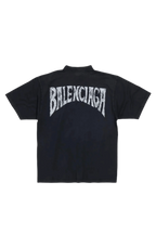 Balenciaga Hand-Drawn T-Shirt Medium Fit Black Faded 764235TPVU41569